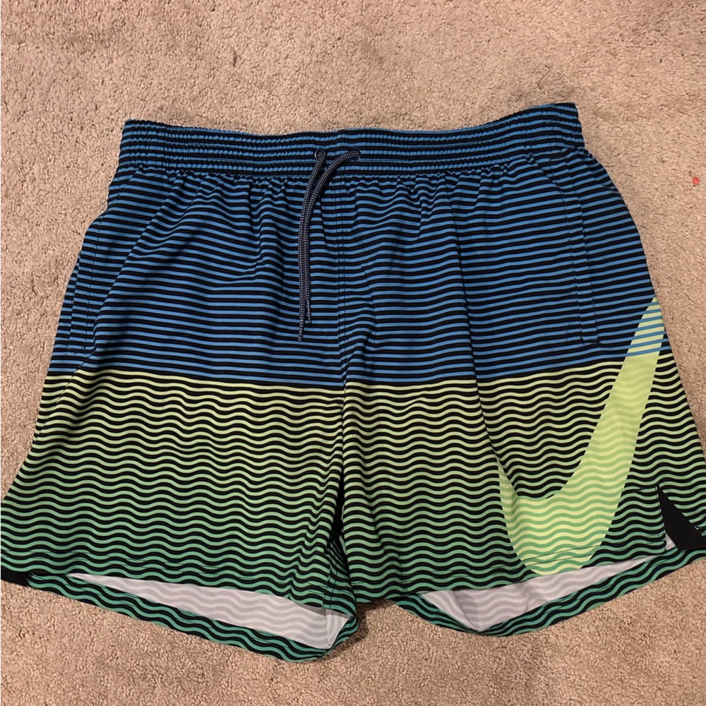 Nike Blue and Green Shorts Men’s XL